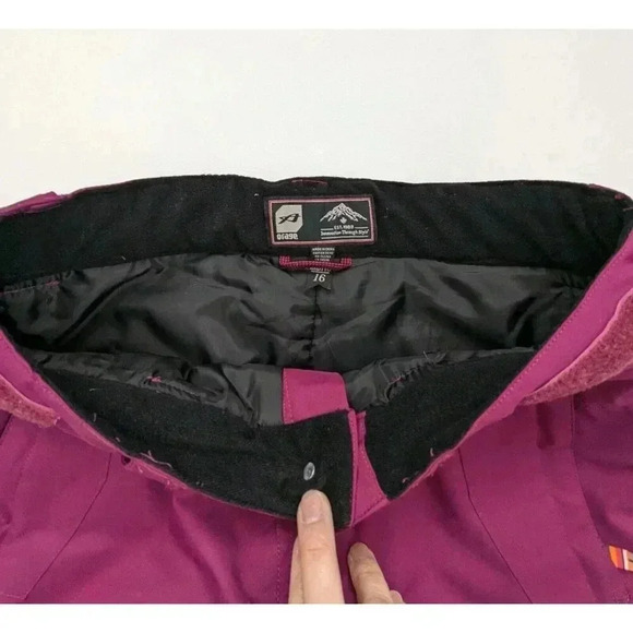 Orange Girls Magenta Snow Snowboarding Pants XXL /16 - Picture 2 of 10